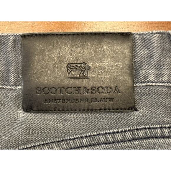 30x32 Scotch And Soda Ralston Amsterdams Blauw Button Fly Jeans Slim - Picture 6 of 12